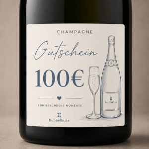 bubbelle Champagner Gutschein 100EUR